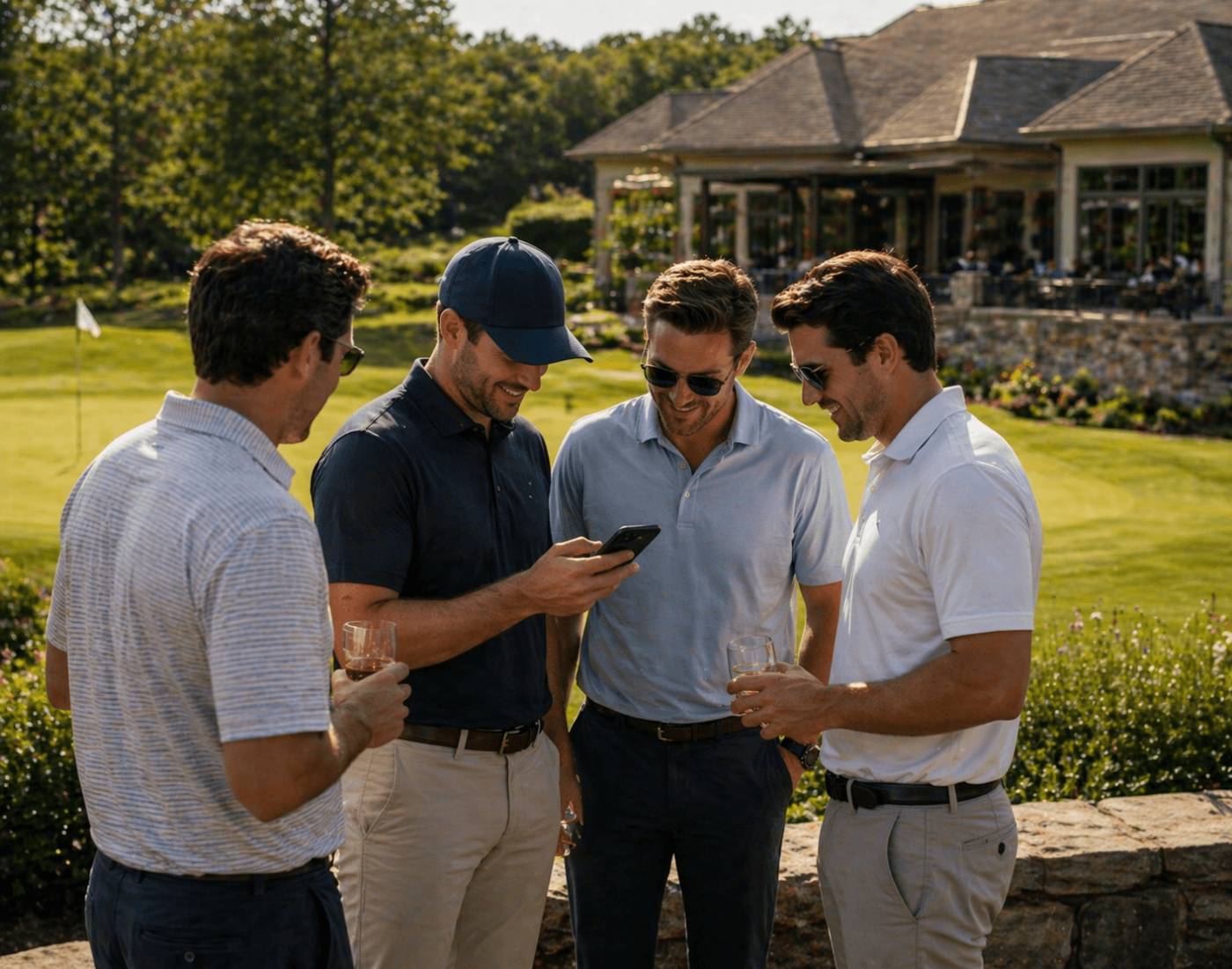 Players and spectators using GolfDay Results
